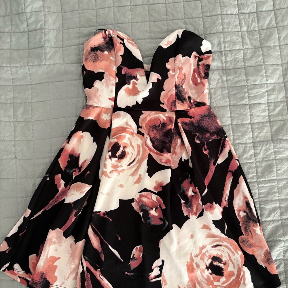 Forever 21 Black and Pink Jumpsuit